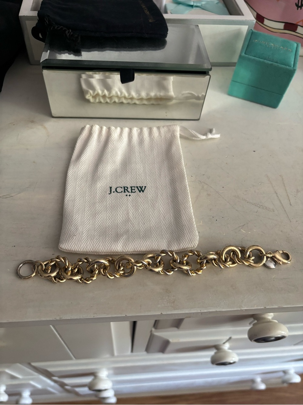 J Crew gold plated clasp bracelet
